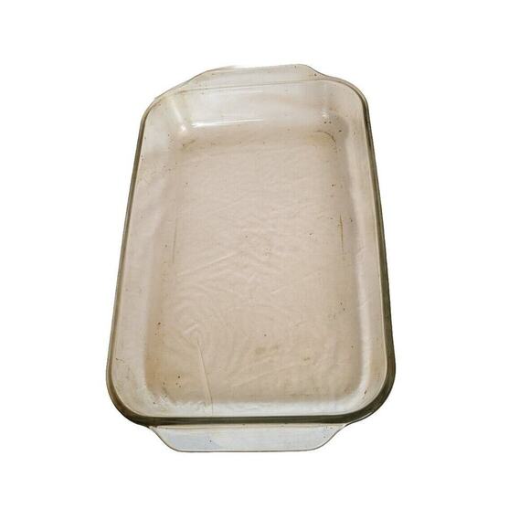 PYREX 233 Casserole Baking Dish 3 Qt Clear Glass Vintage - Picture 2 of 6
